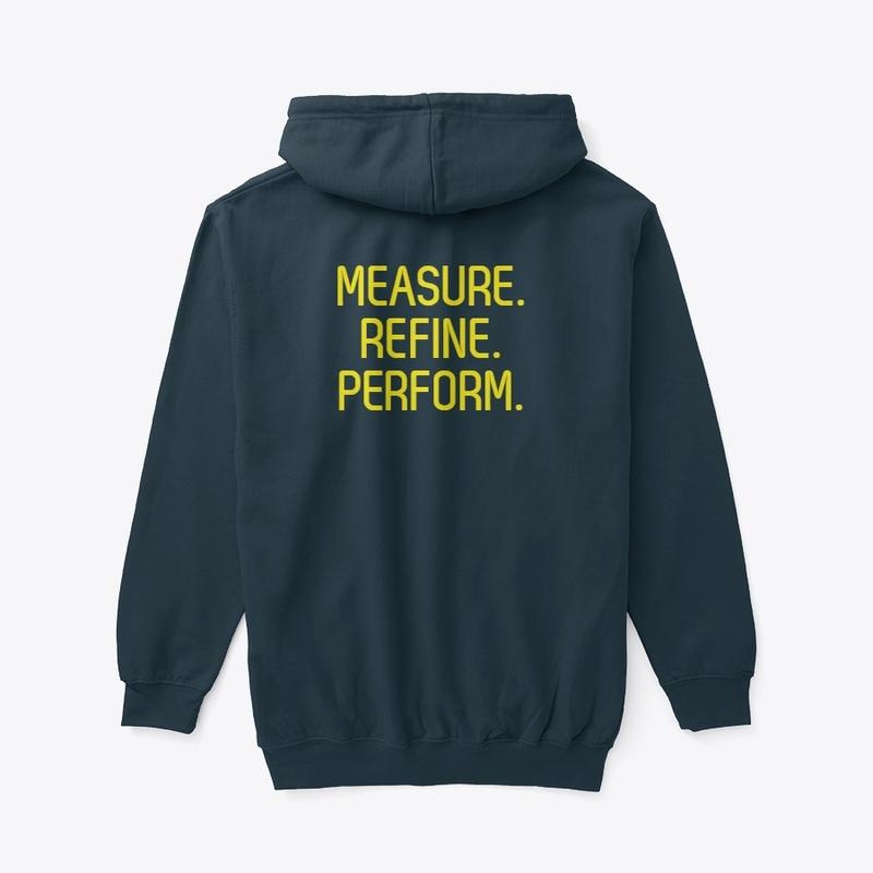 MEASURE. REFINE. PERFORM ZIP HOODIE