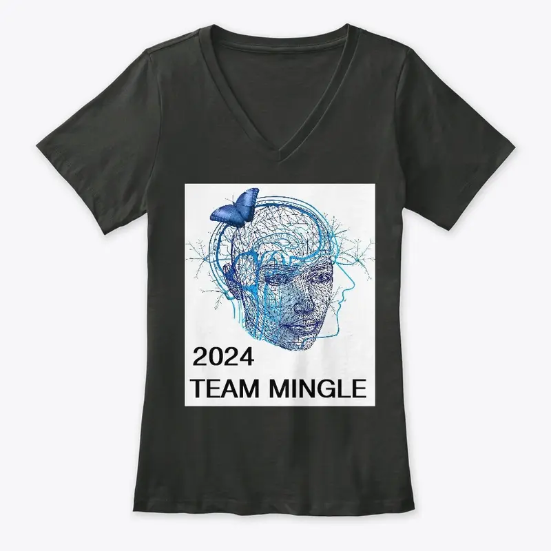 TEAM MINGLE STAFF ONLY V-Neck Tee